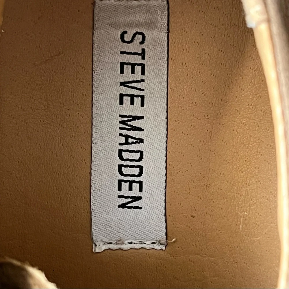 Steve Madden Shoes Mens Size 10 Crysp Casual Wing Tip Oxford Lace-up Leather Tan